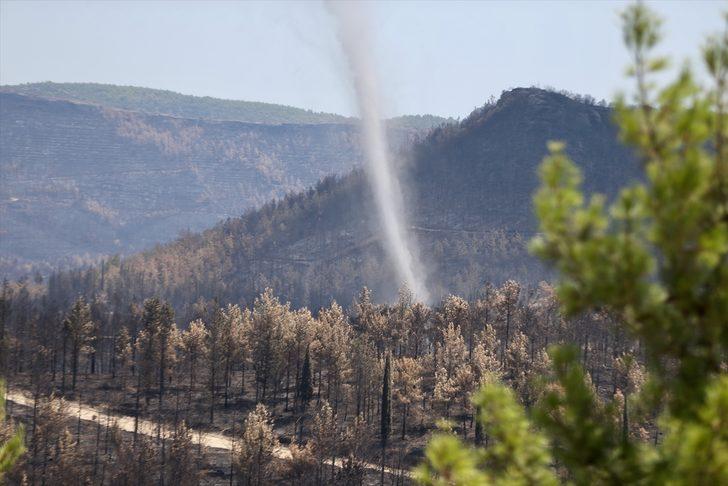 Manavgat'ta yanan ormanlık alanlarda hasar tespit çalışmaları sürüyor G4