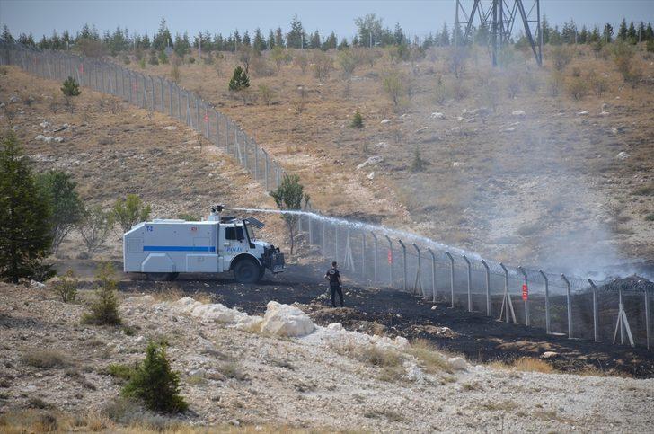 Yangının ortasında kalan kaplumbağayı polisler kurtardı G2