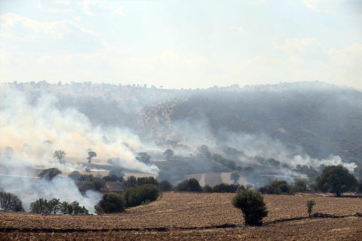 GÜNCELLEME - Uşak'ta tarım arazileri ve meşelik alanda çıkan yangın kontrol altına alındı G2