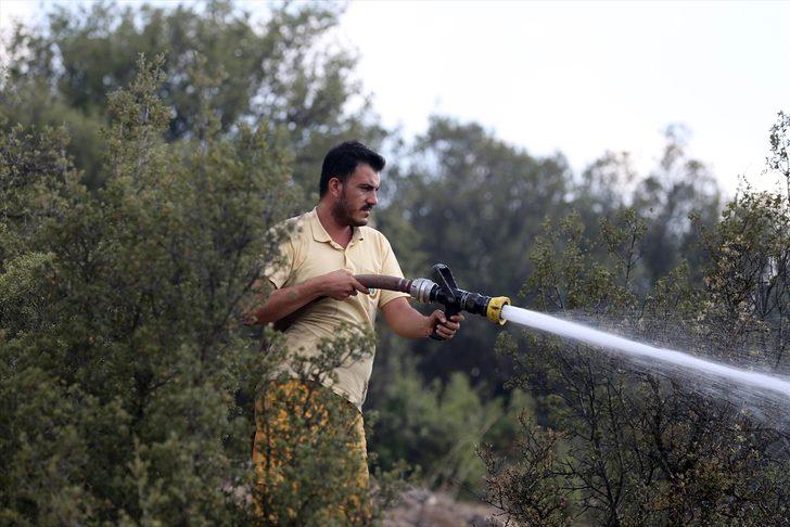 GÜNCELLEME - Uşak'ta tarım arazileri ve meşelik alanda çıkan yangın kontrol altına alındı G5