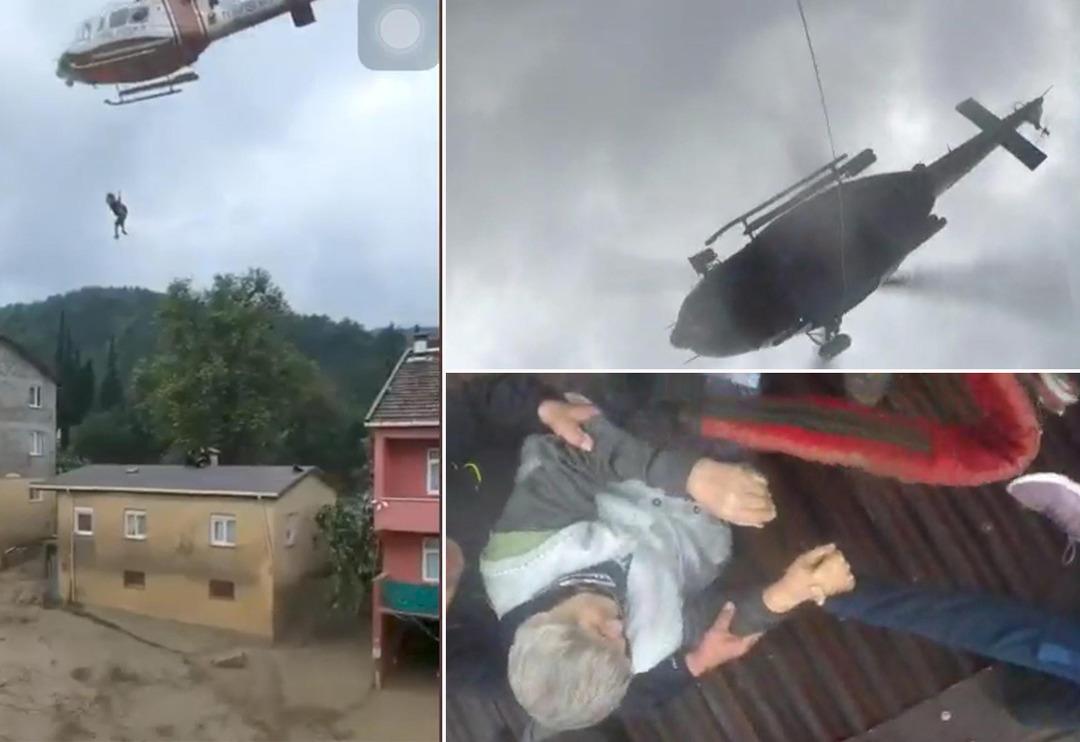 Sinop, Kastamonu ve Bartın'da sel! Sahil G&uuml;venlik g&ouml;r&uuml;nt&uuml;leri yayınladı