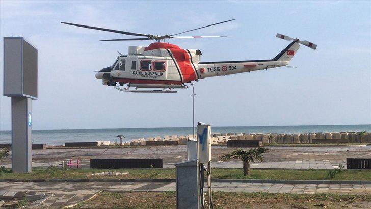 Ayancık ilçesinde selden zarar gören bölgeler TSK helikopterinden görüntülendi G2