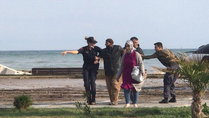 Ayancık ilçesinde selden zarar gören bölgeler TSK helikopterinden görüntülendi G1