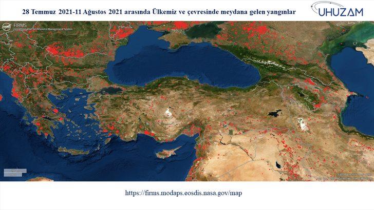 85 bin futbol sahası büyüklüğünde: Akdeniz ve Ege'de yanan alanlar uzaydan görüntülendi! G1