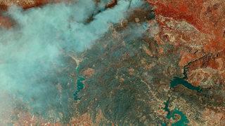 85 bin futbol sahası büyüklüğünde: Akdeniz ve Ege'de yanan alanlar uzaydan görüntülendi!