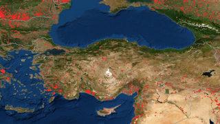 Manavgat ve Muğla yangın sonrası uydudan görüntülendi: 85 bin futbol sahası büyüklüğünde!