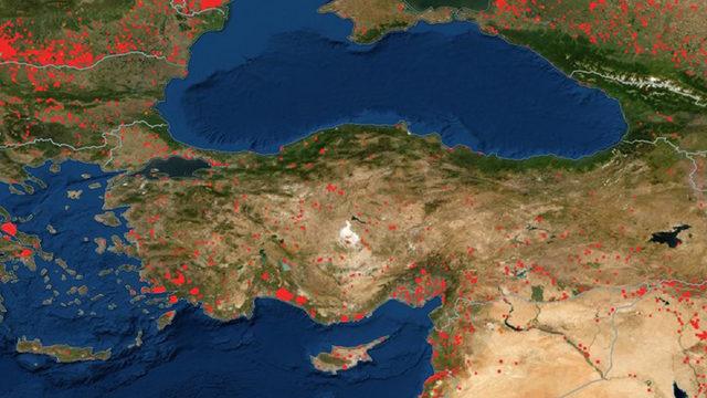 Manavgat ve Muğla yangın sonrası uydudan görüntülendi: 85 bin futbol sahası büyüklüğünde!