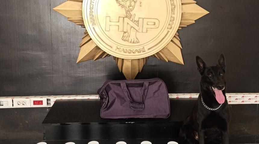 Hakkari'de havalimanındaki bir yolcunun çantasında 5 kilo 600 gram eroin bulundu
