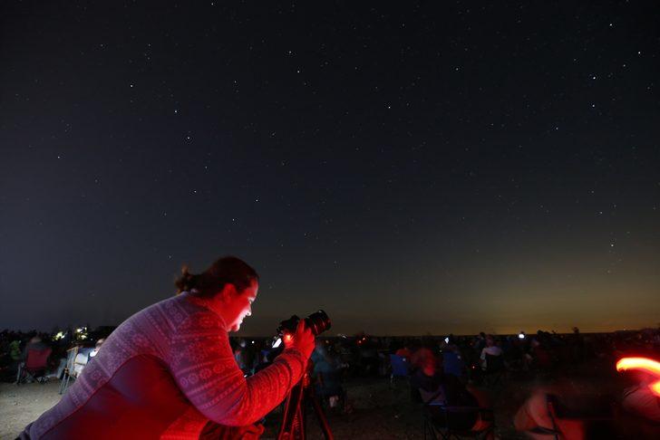 Karacabey Longozu'nda 2 bin kişi meteor yağmurunu izledi G1