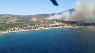 Ezine'de yangın kabusu! Altıncı kez başladı