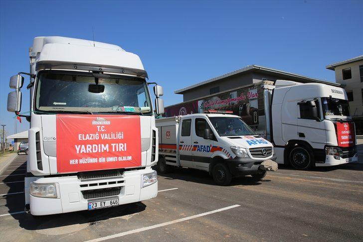 Elazığ'dan sel felaketinin yaşandığı Kastamonu'ya 3 tır yardım malzemesi ile arazöz gönderildi G1