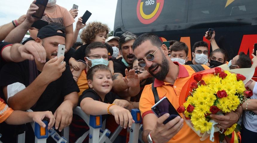 Galatasaray, Giresunspor ile oynayacağı müsabaka için kente geldi