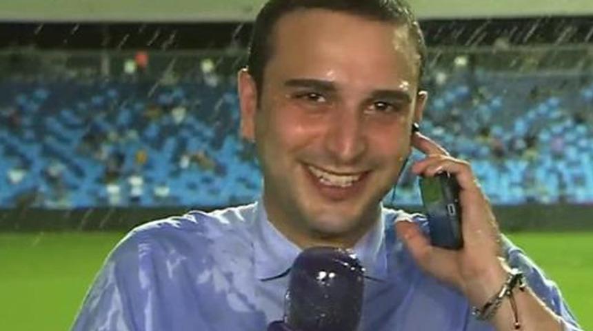 Yayıncı kuruluşun muhabiri canlı yayında neye uğradığını şaşırdı!