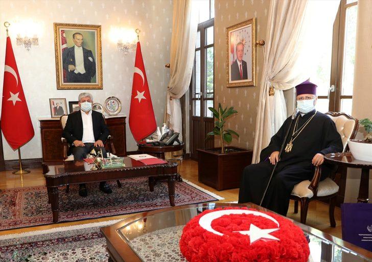 Türkiye Ermenileri Patriği Sahak Maşalyan'dan, Vali Doğan'a ziyaret G2
