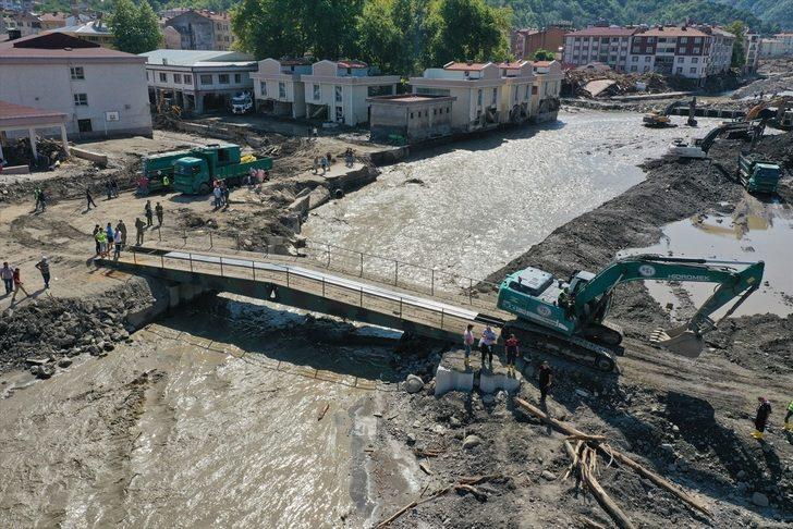 Bozkurt ilçesinde kurulan seyyar köprüden geçişler başladı G2