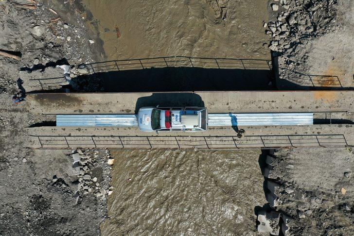 Bozkurt ilçesinde kurulan seyyar köprüden geçişler başladı G4