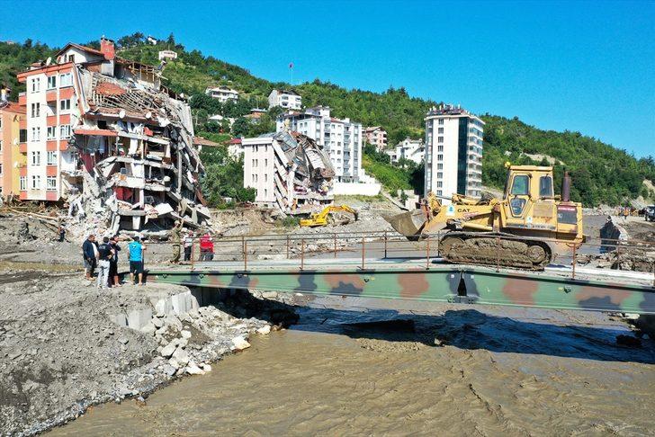 Bozkurt ilçesinde kurulan seyyar köprüden geçişler başladı G5