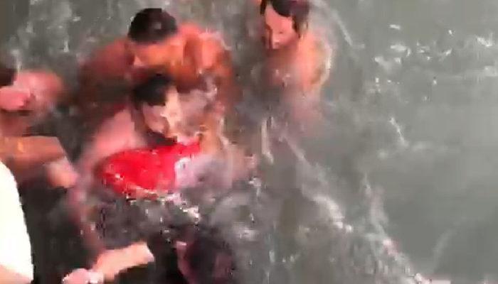Samsun'da boğulma tehlikesi geçiren kişi son anda kurtarıldı