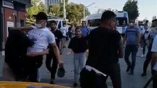 İBB duyurdu! Taksim'de kadına vuran zabıtanın görevine son verildi