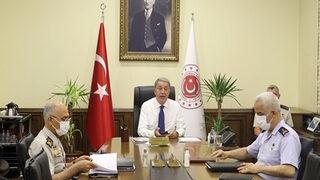 MSB'de Afganistan toplantısı! Milli Savunma Bakanı Hulusi Akar: Önceliğimiz personelin güvenliği