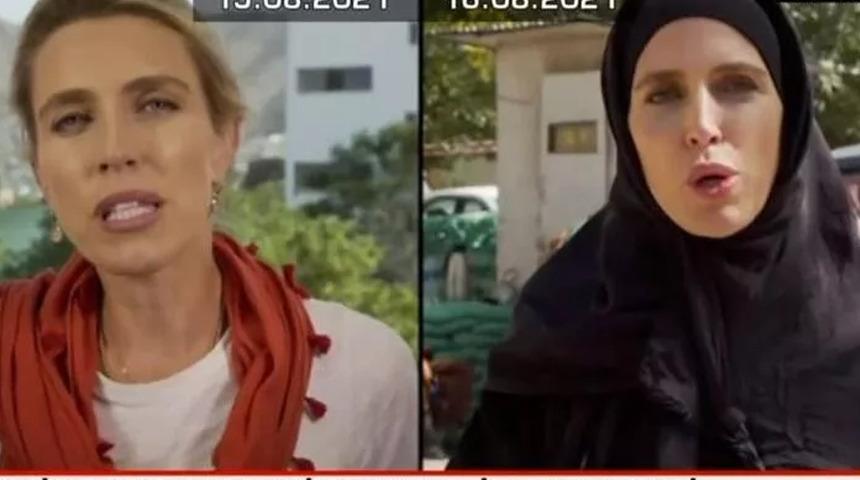 Afganistan'da CNN muhabirinin kıyafetine Taliban etkisi: Kurallar değişti