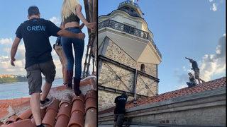 Aleyna Tilki, yeni şarkısı Sır'ın klibini Kız Kulesi'nin çatısında çekti!