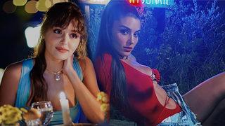 Hande Erçel kırmızı kıyafetiyle gecelerde! Tatil paylaşımına beğeni yağdı