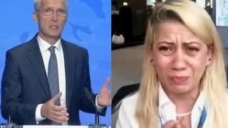 Stoltenberg'in canlı yayında zor anları! Afgan gazeteci gözyaşları içinde sordu