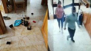 Pişkin hırsızlardan sürahili mesaj