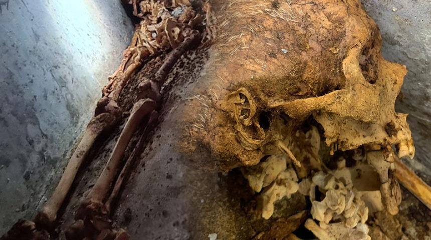 Pompeii'de bulunan insan kalıntısı şaşırttı! Yarı mumyalanmış halde bırakılmış