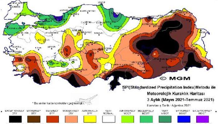 Meteoroloji'den korkutan haritalar! 'Olağanüstü' ve 'şiddetli kuraklık' yaşanıyor