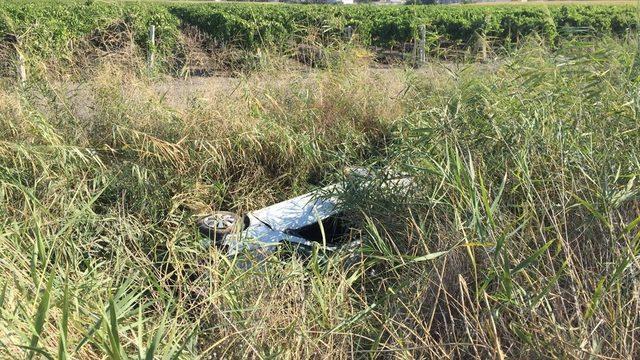 Manisa'da dereye düşen otomobilin sürücüsü ağır yaralandı