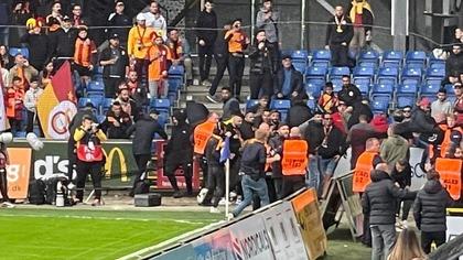 Randers - Galatasaray maçında olay çıktı