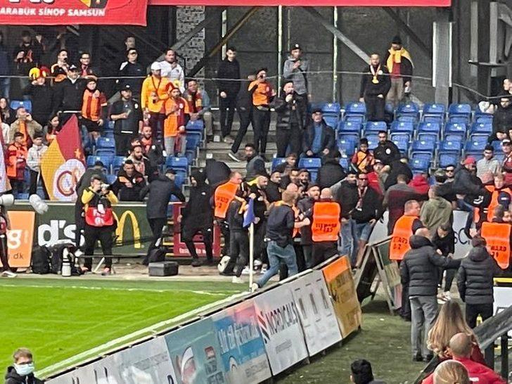 Randers - Galatasaray maçında olay çıktı
