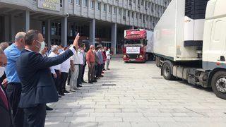 Zonguldak'tan sel felaketinin yaşandığı Kastamonu'ya 5 yardım tırı gönderildi