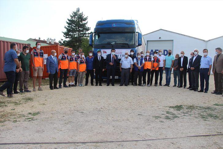 Bolu'dan sel felaketinin yaşandığı Kastamonu'ya yardım tırı gönderildi G1