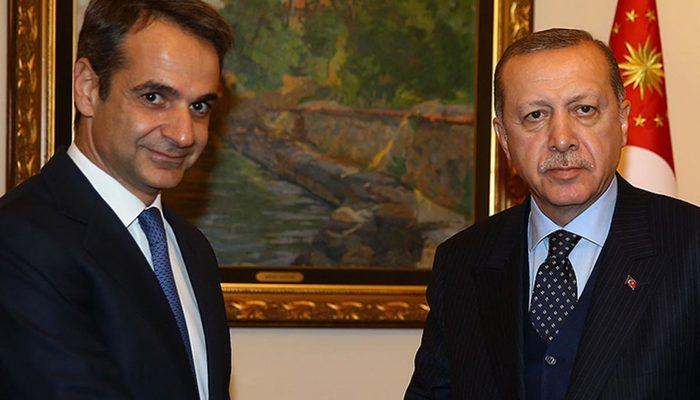 Son Dakika: Cumhurbaşkanı Erdoğan, Yunanistan Başbakanı Miçotakis ile görüştü