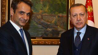 Son Dakika: Cumhurbaşkanı Erdoğan, Yunanistan Başbakanı Miçotakis ile görüştü