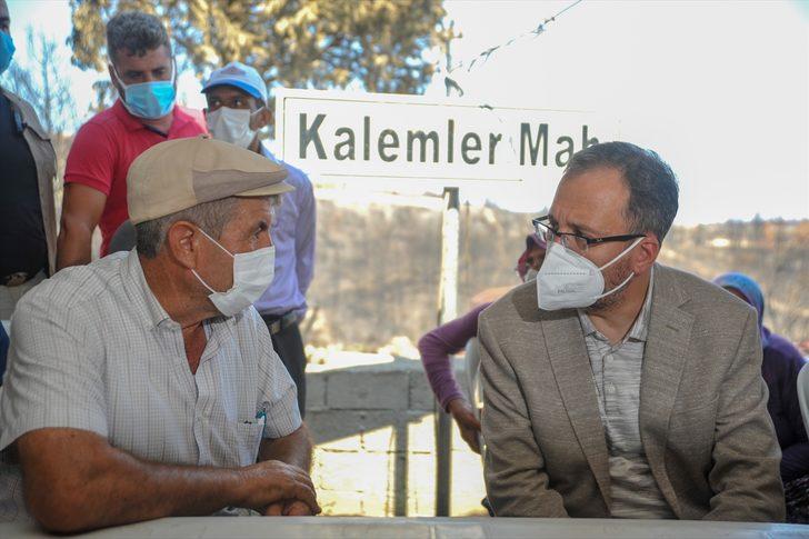 Gençlik ve Spor Bakanı Kasapoğlu, Manavgat'ta yanan alanlarda incelemelerde bulundu G3