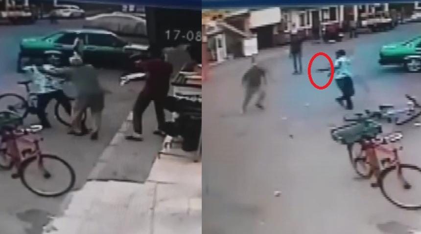 Dehşete düşüren anlar! Pidesi eksik çıkınca fırının önünde kurşun yağdırdı