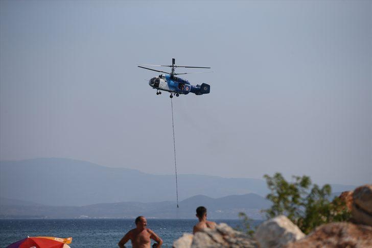 GÜNCELLEME 3 - Kazdağları'nda çıkan orman yangınının ilerlemesi önlendi, müdahale sürüyor G1