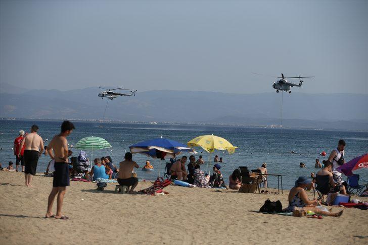 GÜNCELLEME 3 - Kazdağları'nda çıkan orman yangınının ilerlemesi önlendi, müdahale sürüyor G4