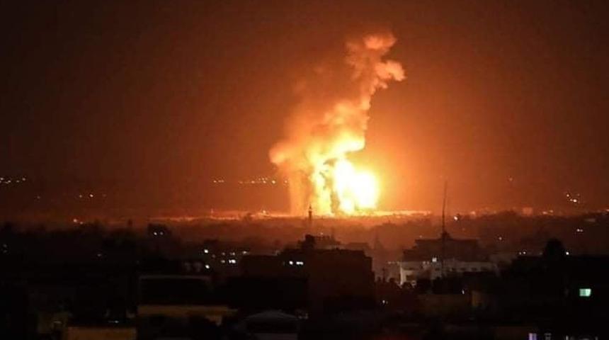 İsrail savaş uçakları, Gazze Şeridi’ni vurdu