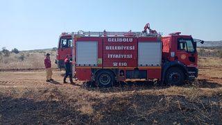 Çanakkale'de ormanlık alanda çıkan yangın söndürüldü
