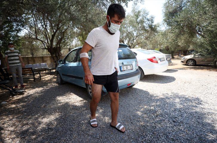 Kazdağları'nda yangın söndürme çalışmasına yardım ederken ayının saldırdığı Özkan Kaya, olayı anlattı: G5