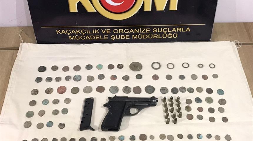 Adıyaman'da tarihi eser operasyonunda iki şüpheli gözaltına alındı