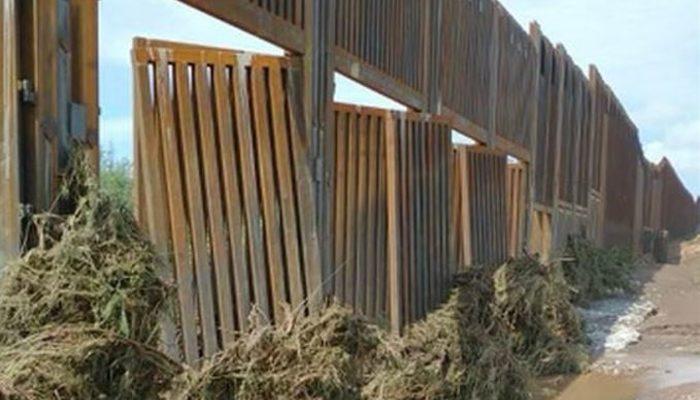 Donald Trump'ın milyarlarca dolarlık Meksika duvarı çöktü