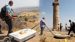 Elektromanyetik dalgalar kullanılıyor! Karakuş Tümülüs’ündeki anıt mezarın girişi aranıyor