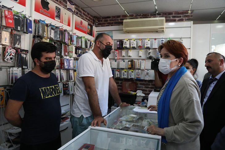 İYİ Parti Genel Başkanı Akşener, Sinop'ta esnafı ziyaret etti G1