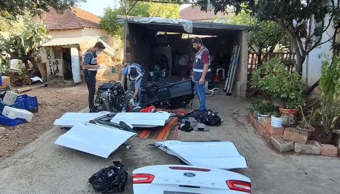 Akılalmaz olay! Muğla'dan çalınan 300 bin liralık otomobil, Antalya'da parçalanmış halde bulundu